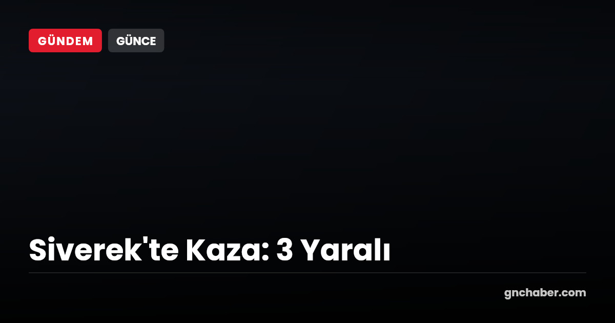 Siverek'te Kontrolden Çıkan Otomobil Ağaca Çarptı: 3 Yaralı