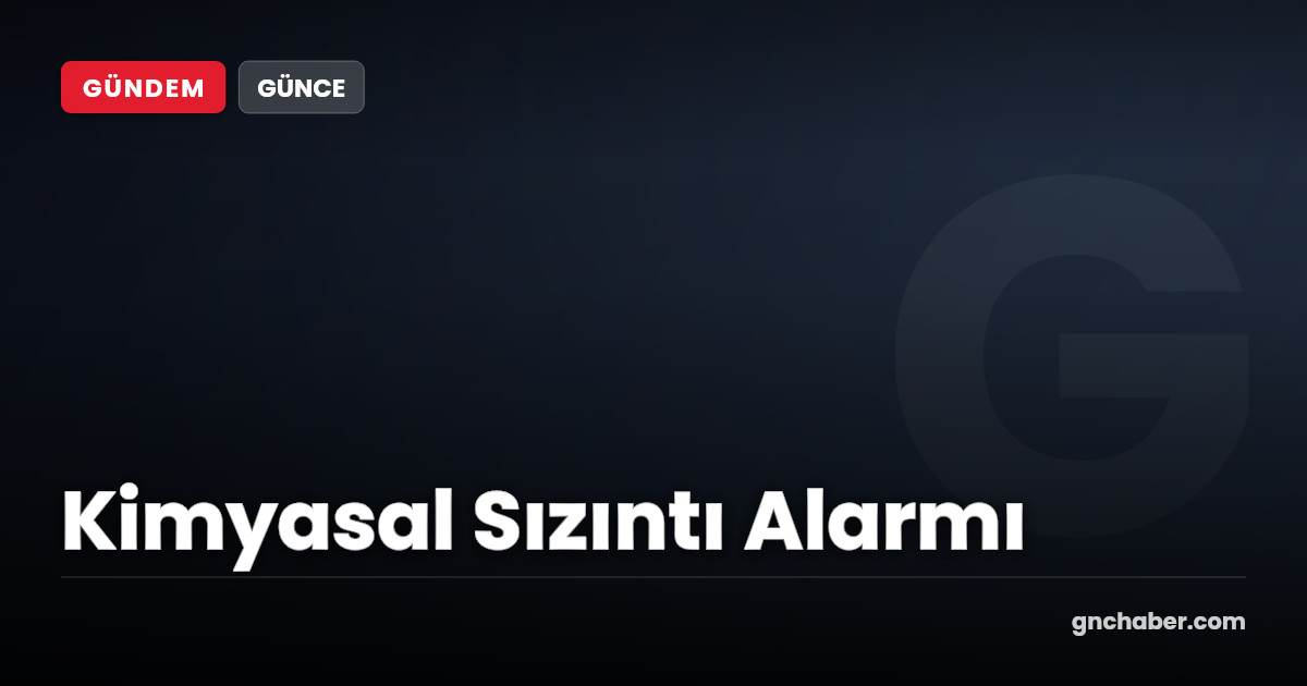 Yük Treni Kimyasal Sızıntı Alarmı Verdi, Ekipler Harekete Geçti
