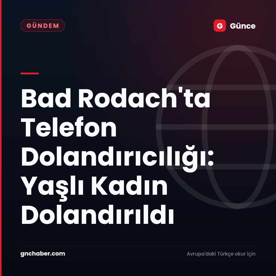 Bad Rodach'ta Telefon Dolandırıcılığı: Yaşlı Kadın Dolandırıldı