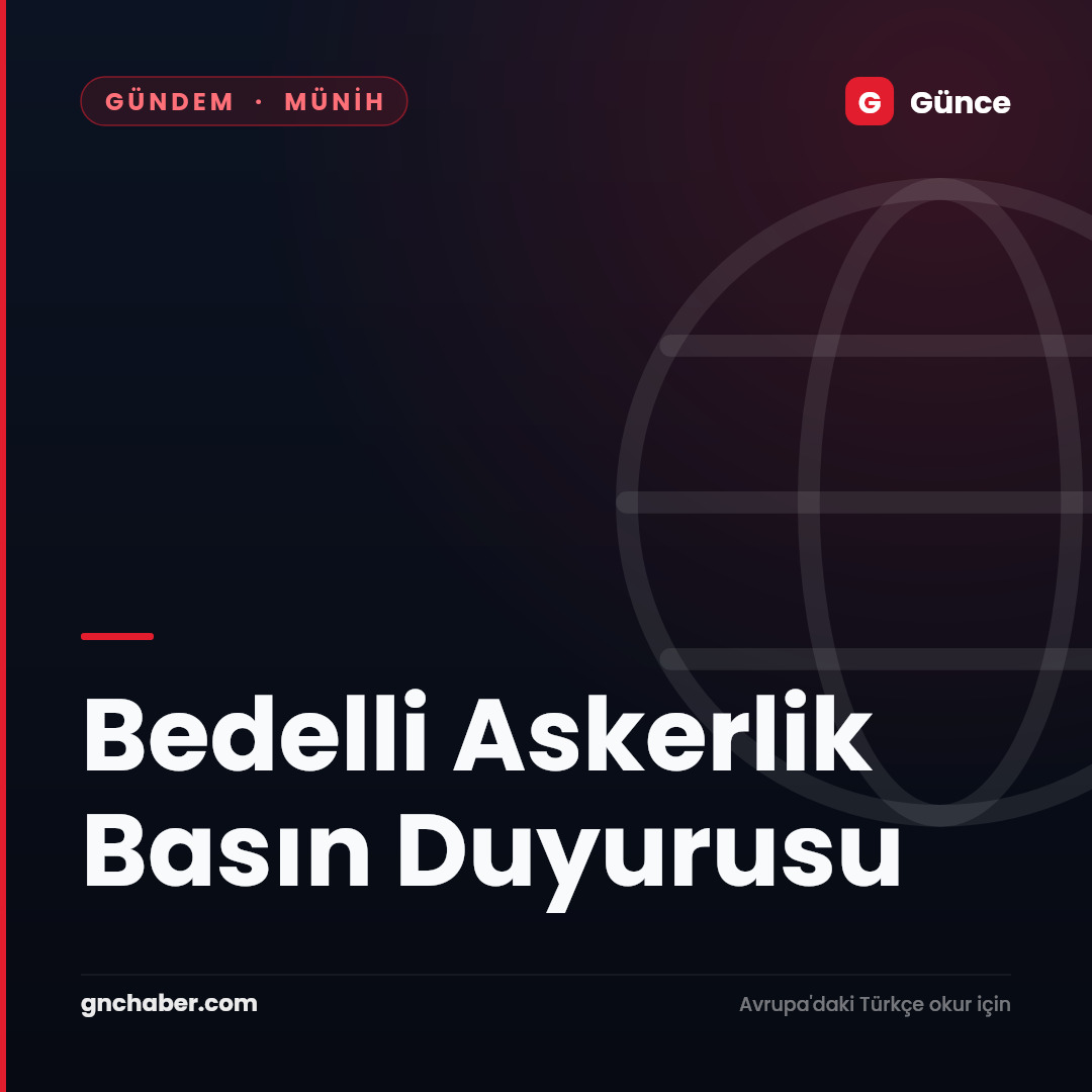 Bedelli Askerlik Basın Duyurusu
