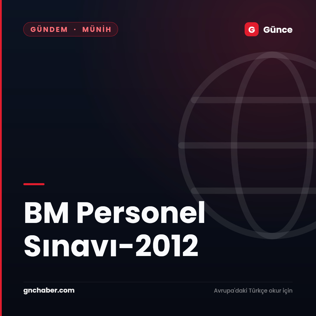 BM Personel Sınavı-2012