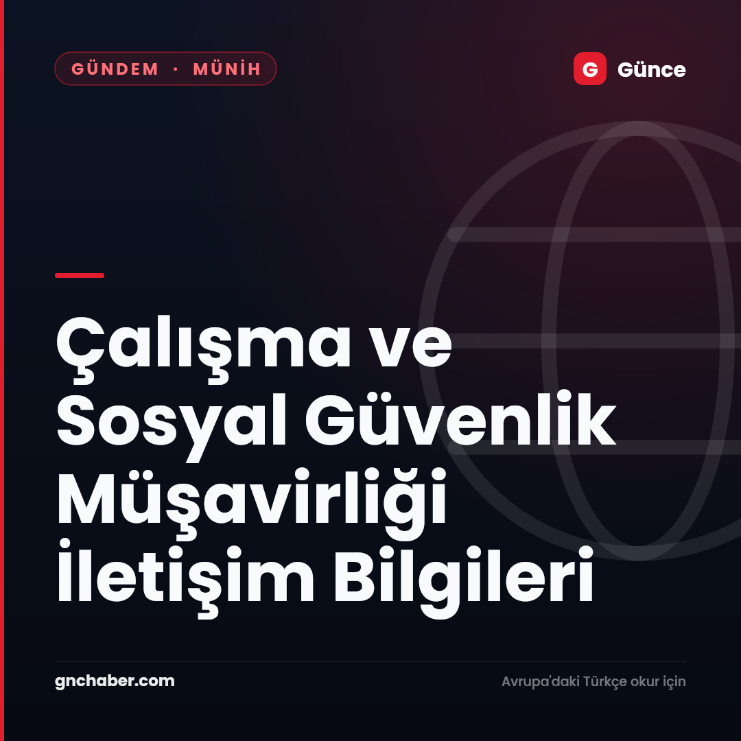Çalışma ve Sosyal Güvenlik Müşavirliği İletişim Bilgileri