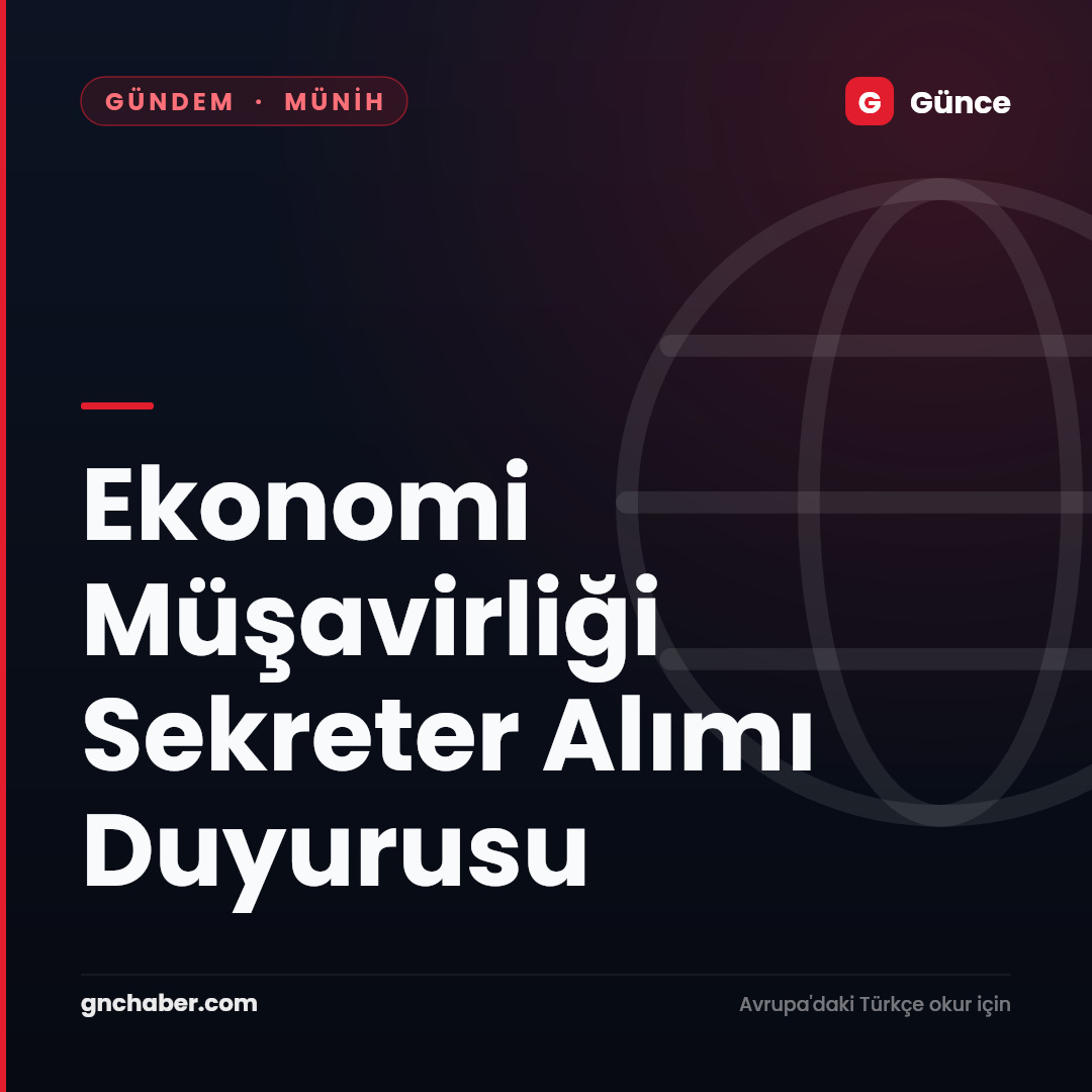 Ekonomi Müşavirliği Sekreter Alımı Duyurusu