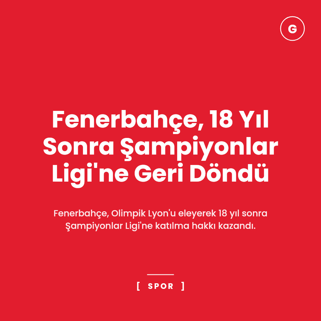 Fenerbahçe, 18 Yıl Sonra Şampiyonlar Ligi'ne Geri Döndü