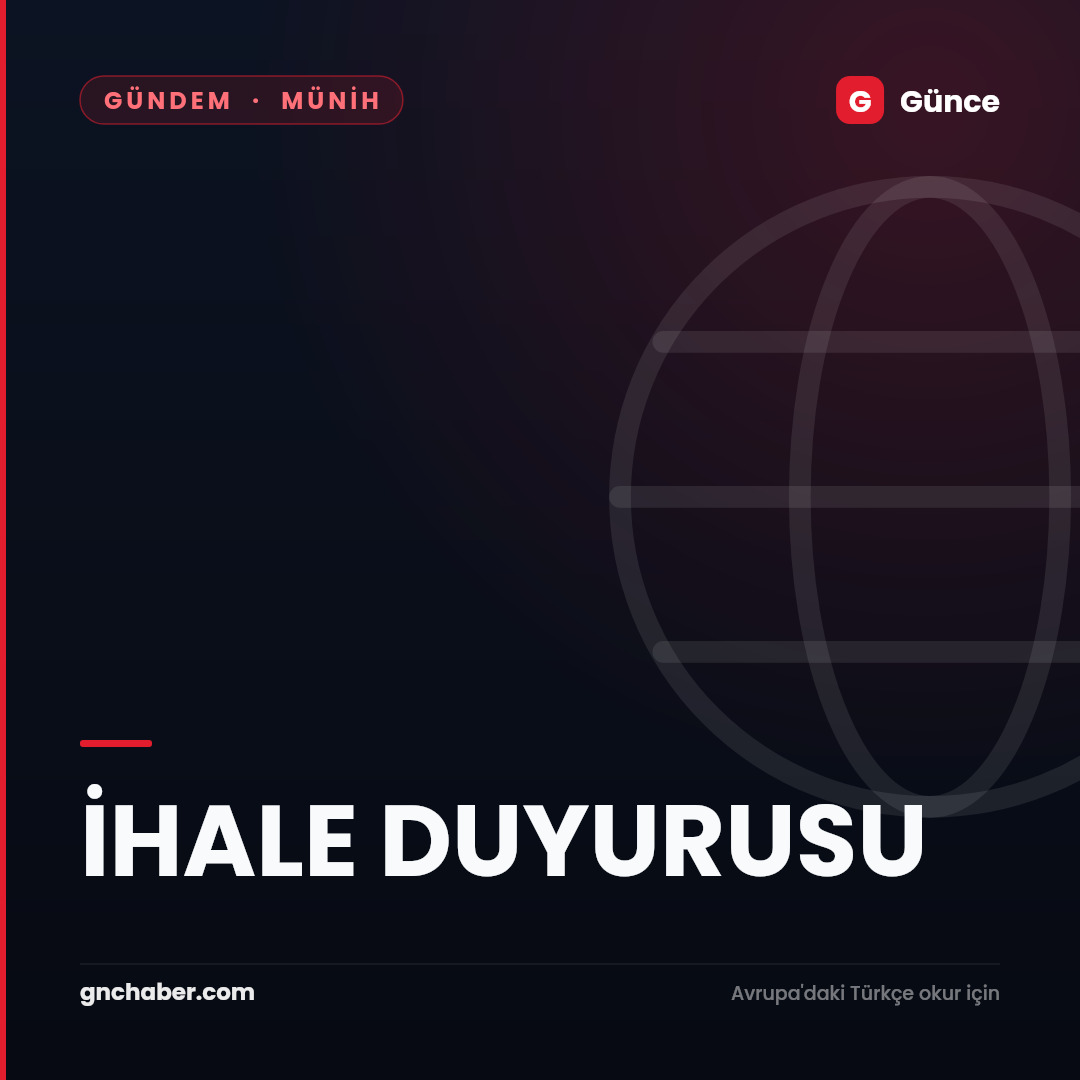 İHALE DUYURUSU