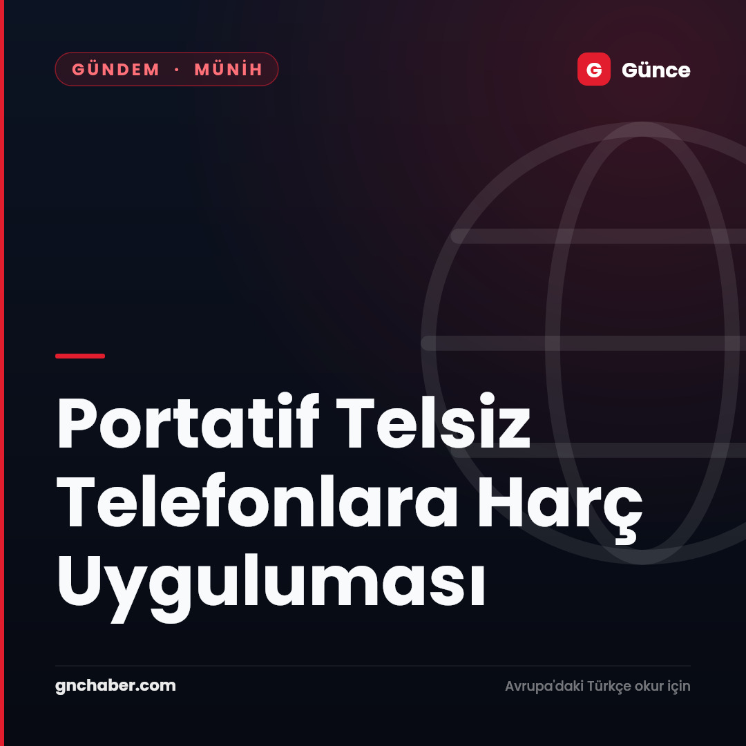 Portatif Telsiz Telefonlara Harç Uyguluması