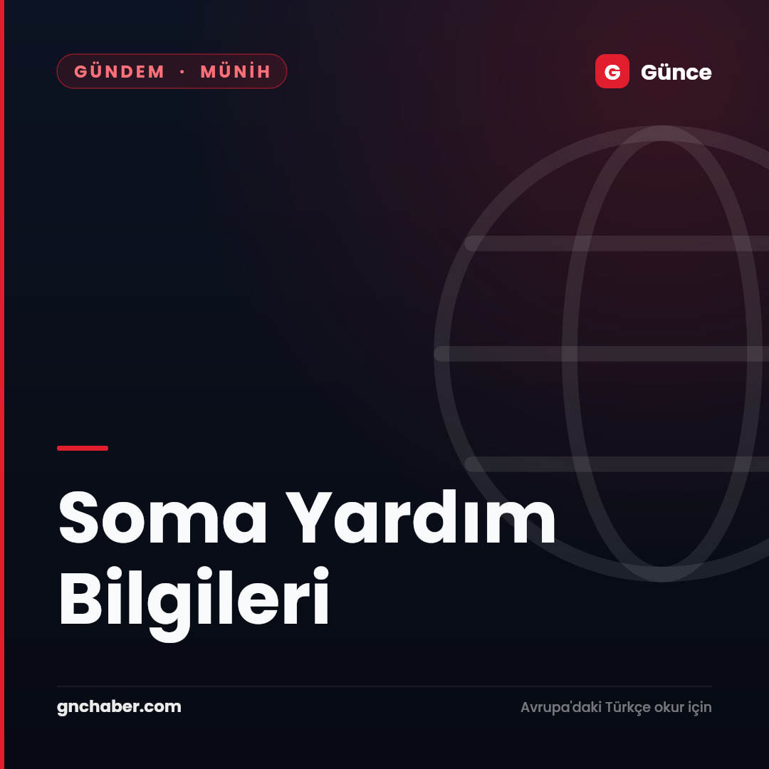 Soma Yardım Bilgileri