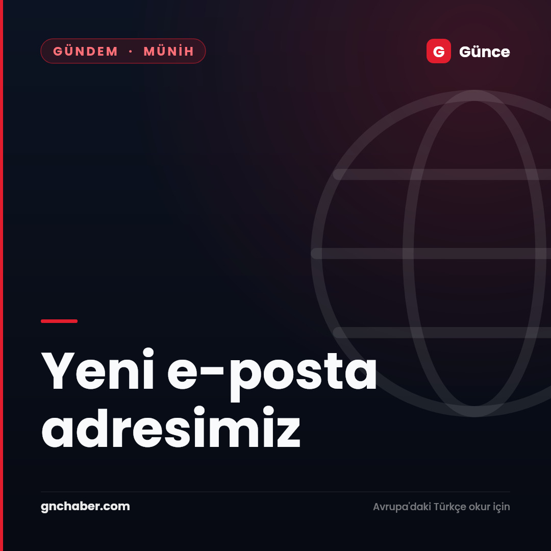 Yeni e-posta adresimiz